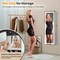 Mirrored Jewelry Armoire with Full Length Mirror and 2 Internal LED Lights